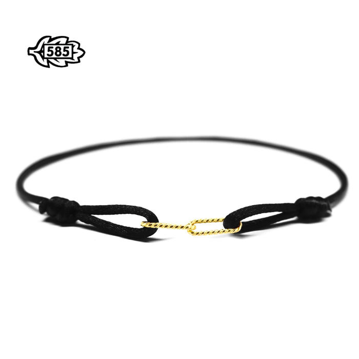 14K Twisted Closed Forever Armband