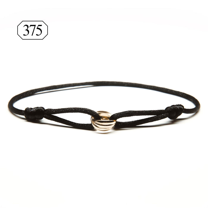 9K Tricolor Armband Gelbgold