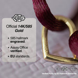 14K Double Hearts Armband