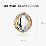 14K Tricolor Set